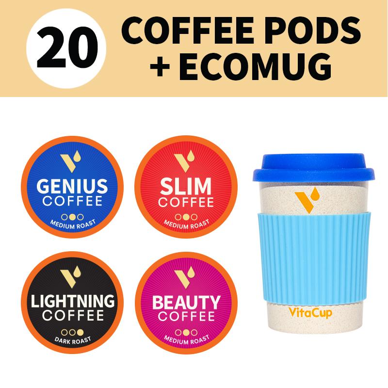 20ct Pods Variety Pack + ecoMug