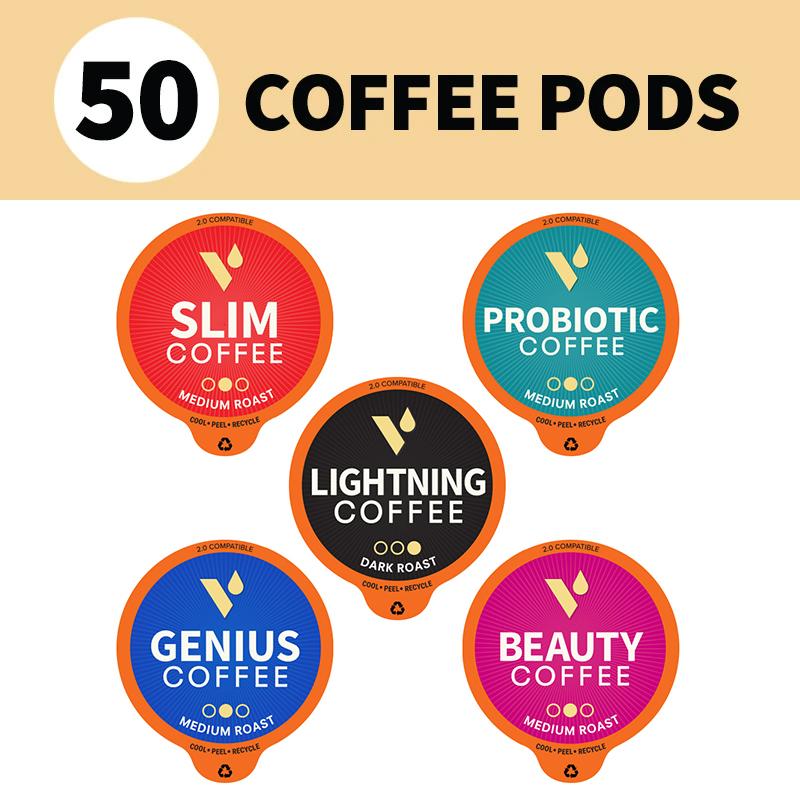 Best Seller Coffee Pods 50 Ct Variety Pack